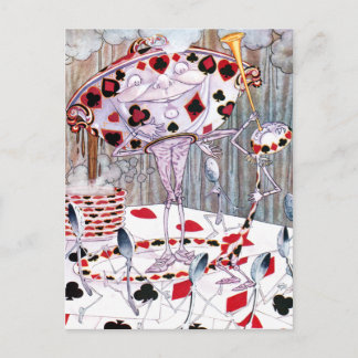 Cartão Postal Sopa, linda sopa de Alice no País das Maravilhas