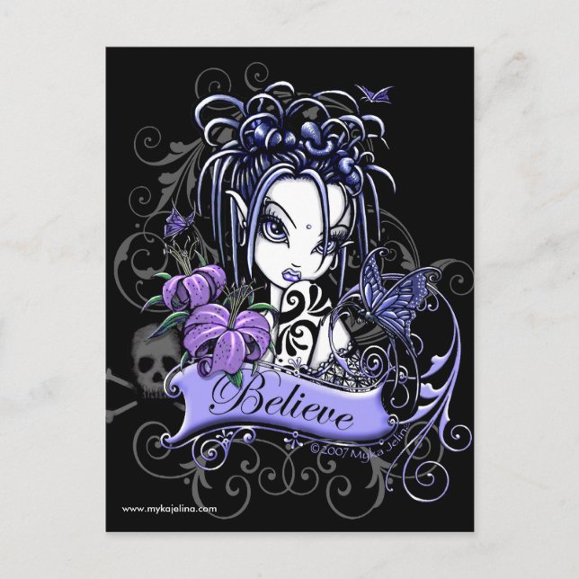 Cartão Postal Sophia Lilly Acredita no Cartão-Postal da Fada da  (Frente)