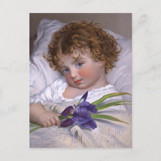 Cartão Postal Sophie Gengembre Anderson: Prattling Primrose (Frente)