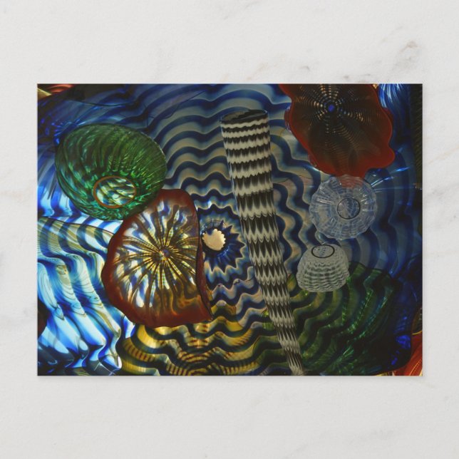 Cartão Postal Sopro de vidro criativo (Frente)