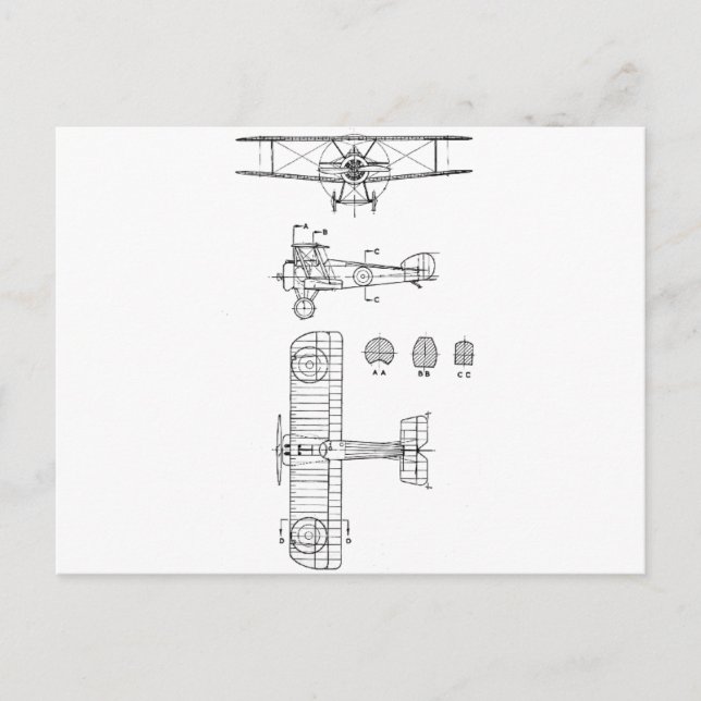 CARTÃO POSTAL SOPWITH CAMEL (Frente)