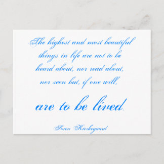 Cartão Postal Soren Kierkegaard