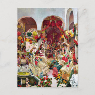 Cartão Postal Sorolla: Sevilha — A Dança