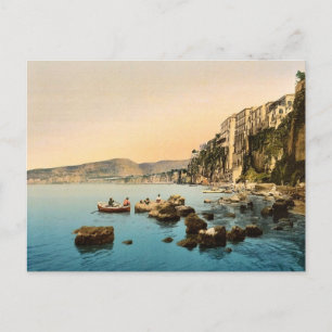 Cartão Postal Sorrento pelo mar, Nápoles, Itália - Foto cláss
