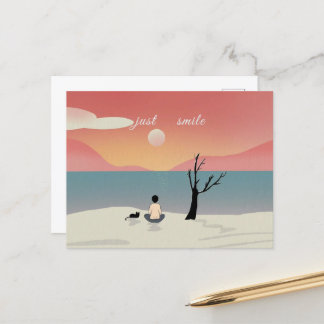 Cartão Postal Sorria e aproveite a vida