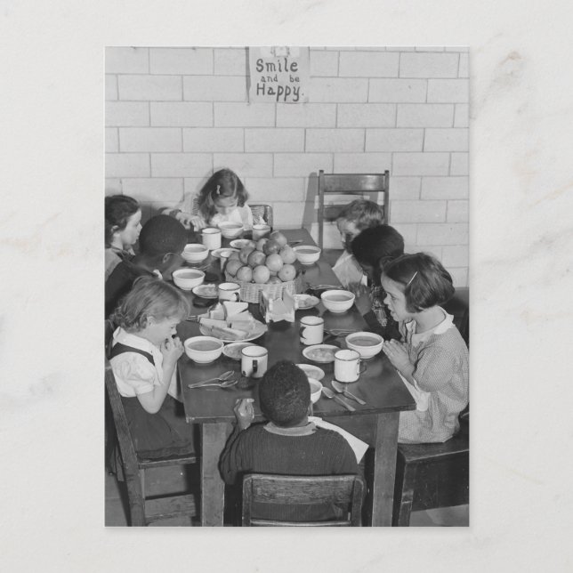 Cartão Postal Sorria e Seja Feliz - Vintage (Frente)
