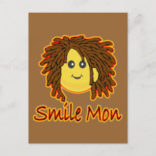 Cartão Postal Sorria Mon Fire Rasta Face