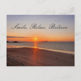 Cartão Postal Sorria, Relaxa, Acredite