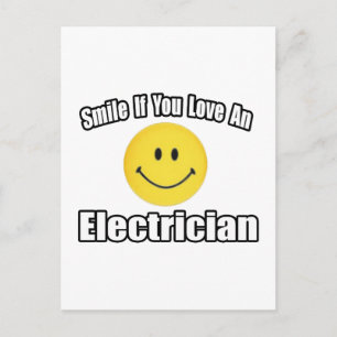 Cartão Postal Sorria Se Você Ama um Eletricista