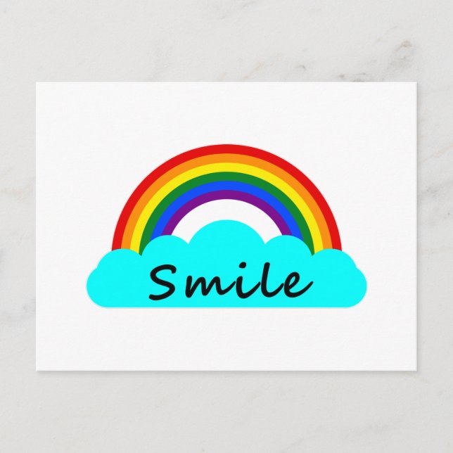 Cartão Postal Sorriso - Arco-íris LGBT (Frente)