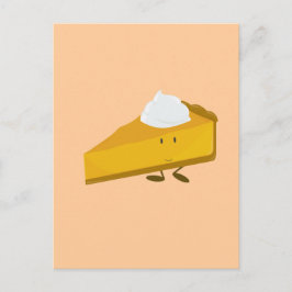 Cartão Postal Sorriso de torta de abóbora