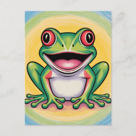 Cartão Postal Sorriso Gentil do Sapo