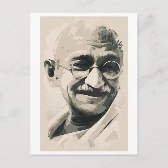 Cartão Postal Sorriso Ghandi (Frente)