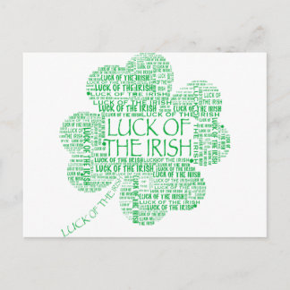 CARTÃO POSTAL SORTE DA IRLANDA