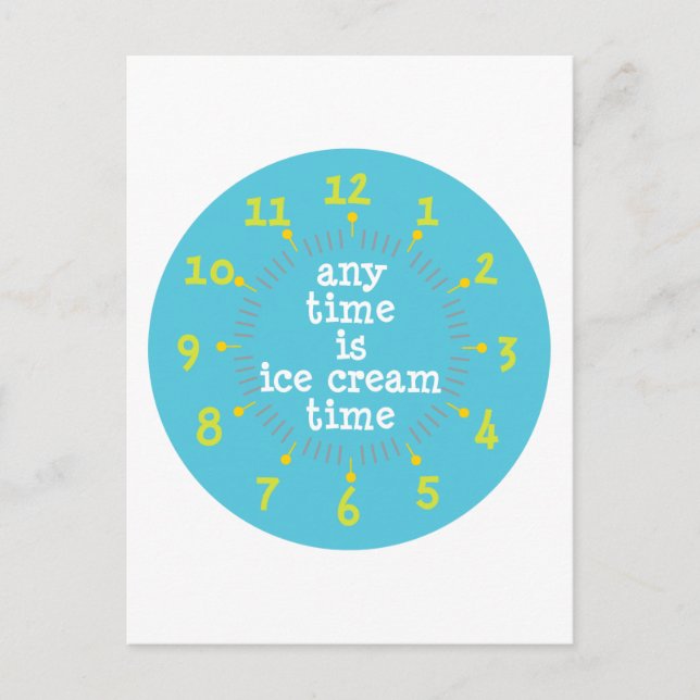 Cartão Postal Sorvete (Frente)