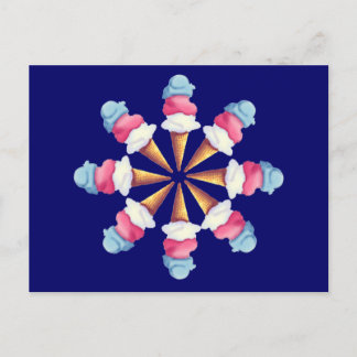 Cartão Postal SORVETE CONE WHEEL por SHARON SHARPE