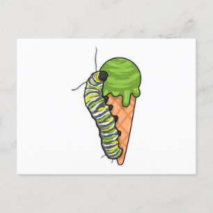 Cartão Postal Sorvete de lagarta