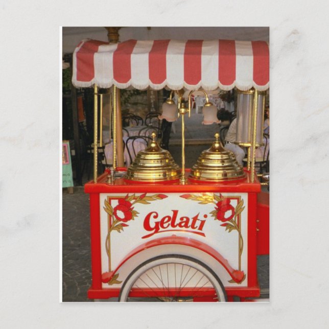 Cartão Postal sorvete para venda (Frente)