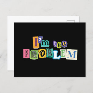 Cartão Postal Sou a Colagem do Problema