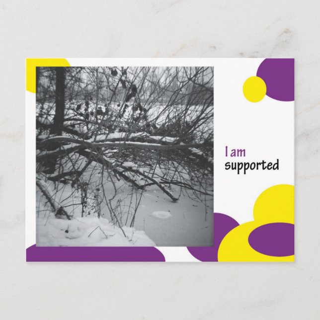 Cartão Postal Sou apoiado (Frente)