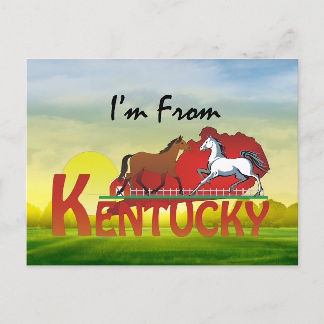 Cartão Postal Sou do Kentucky (Frente)