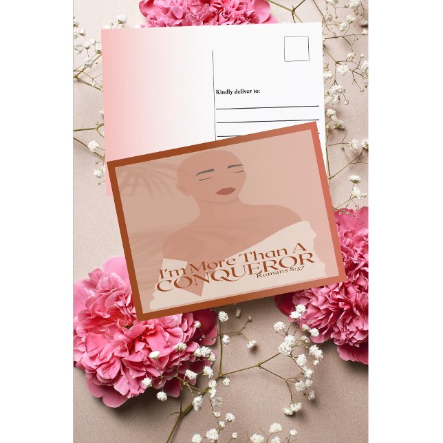 Cartão Postal Sou mais do que uma Conquistadora e fé cristã (Criador carregado)