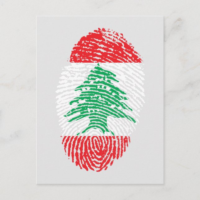Cartão Postal Sou o Cartão-postal libanês (Frente)