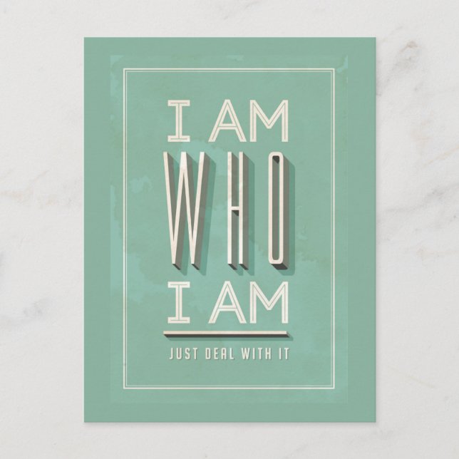 Cartão Postal Sou Quem Sou (Frente)
