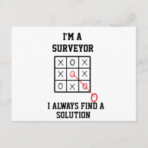Cartão Postal Sou um Agrimensor Eu Sempre Encontro uma Solução  