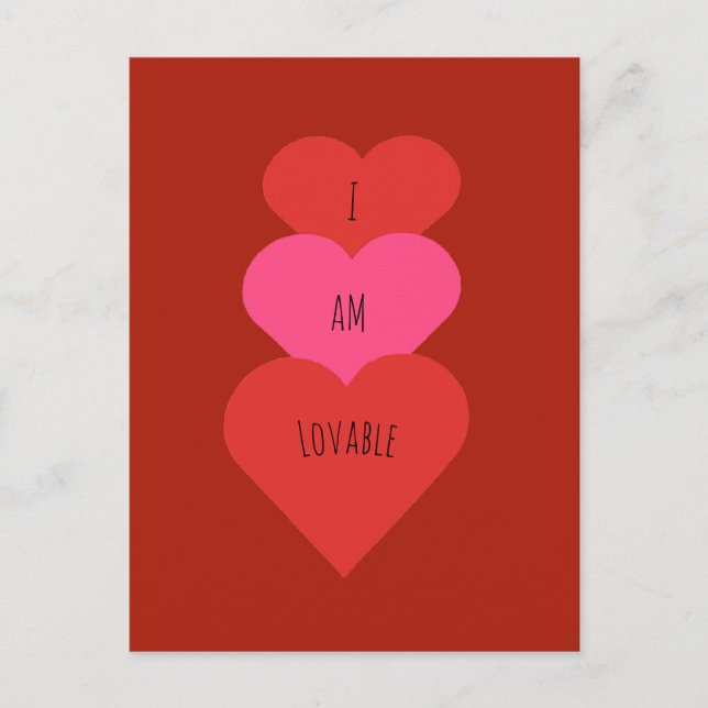 Cartão Postal Sou Um Cartão-Postal Adorável (Frente)