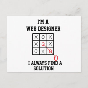 Cartão Postal Sou um designer web, sempre encontro uma solução