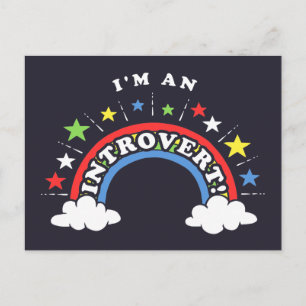 Cartão Postal Sou um introvertido