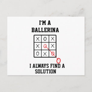 Cartão Postal Sou uma Bailarina Eu Sempre Encontro uma Solução  