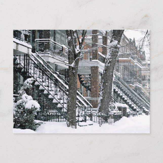 Cartão Postal Sous la neijge (Frente)