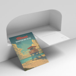 Cartão Postal South Beach Miami Antiga