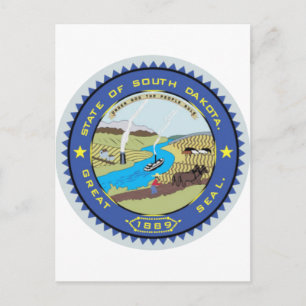 Cartão Postal South Dakota State Seal