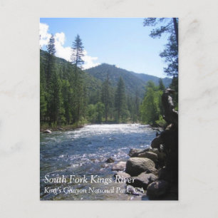Cartão Postal South Fork Kings River, King's Canyon, CA Postcard