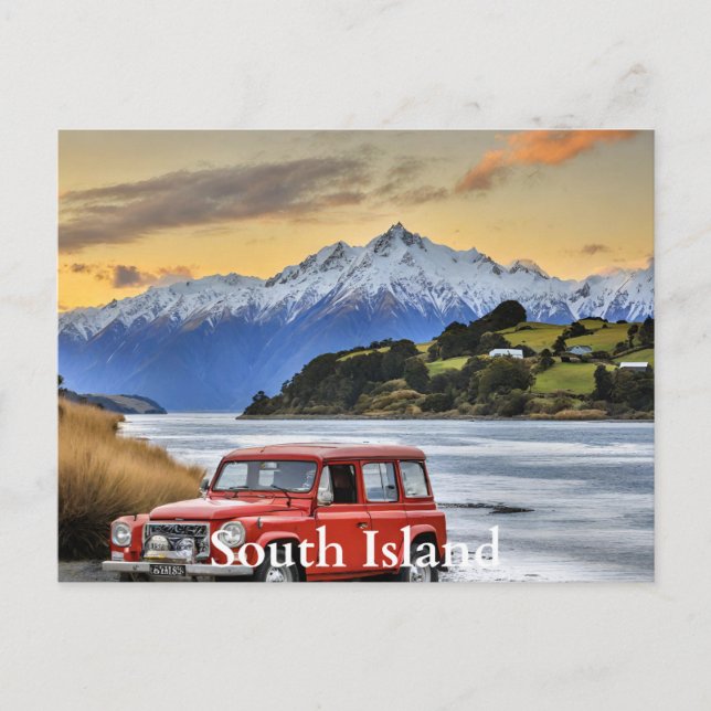 Cartão Postal South Island NZ (Frente)