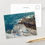Cartão Postal South Ledges, Appledore | Childe Hassam<br><div class="desc">South Ledges,  Appledore (1913) | Arte original do pintor impressionista americano Childe Hassam (1859-1935). Use as ferramentas de design para adicionar texto personalizado ou personalizar a imagem.</div>