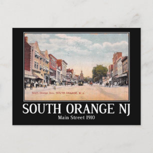 Cartão Postal South Orange, Nova Jersey, Vintage