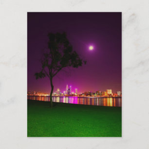 Cartão Postal South Perth Foreshore Perth City Lights Skyline