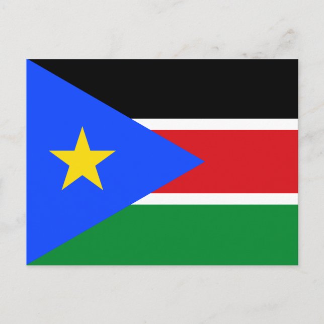 Cartão Postal South Sudan Flag (Frente)