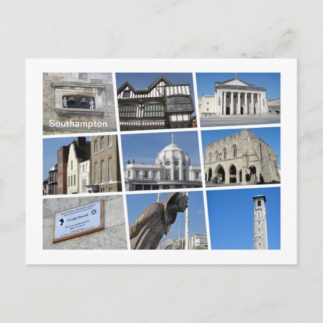Cartão Postal Southampton (Frente)