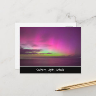 Cartão Postal Southern Lights Austrália - Foto do Céu Noturno
