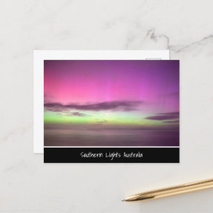 Cartão Postal Southern Lights Austrália - Night Sky Photo