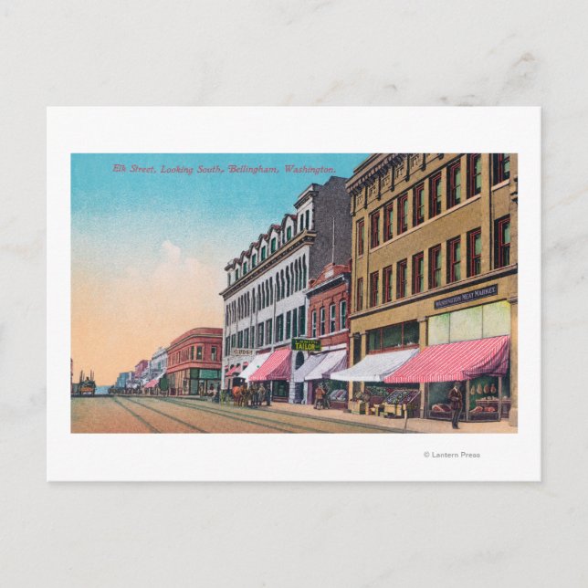 Cartão Postal Southern View de Elk StreetBellingham, WA (Frente)