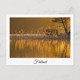 cartão postal souvenir da paisagem do lago da Finl