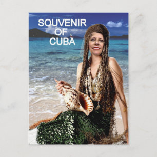 CARTÃO POSTAL SOUVENIR DE CUBA MERMAID