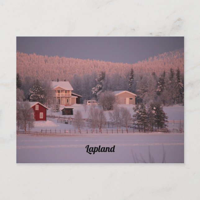 Cartão Postal Souvenir de Laponie (Frente)