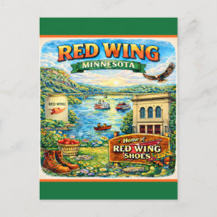 Cartão Postal Souvenir de Red Wing, Minnesota
